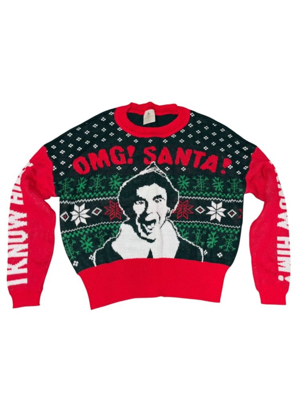 Elf Movie Medium Knit Christmas Sweater